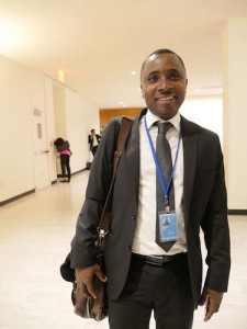 Bukeni Waruzi, WITNESS' Senior Program Manager for Asia and the Middle East at the United Nations, Sept. 25 2014.